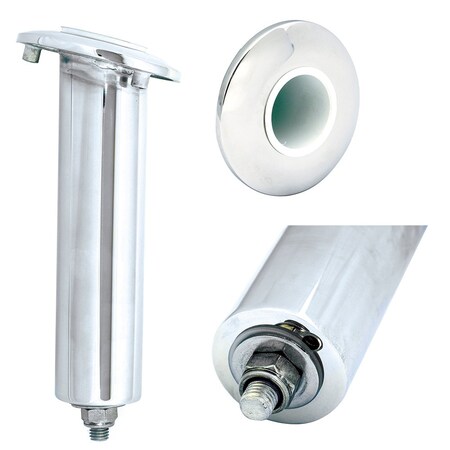 Tigress Blind Mount Round Head Swivel Base Rod Holder - 15° - 9" 77904